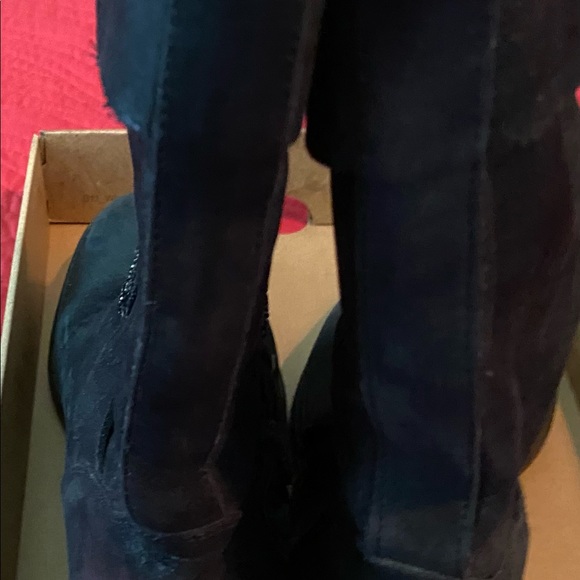 Black Rhinestones, 2 inch Heel Boots. - Picture 7 of 8